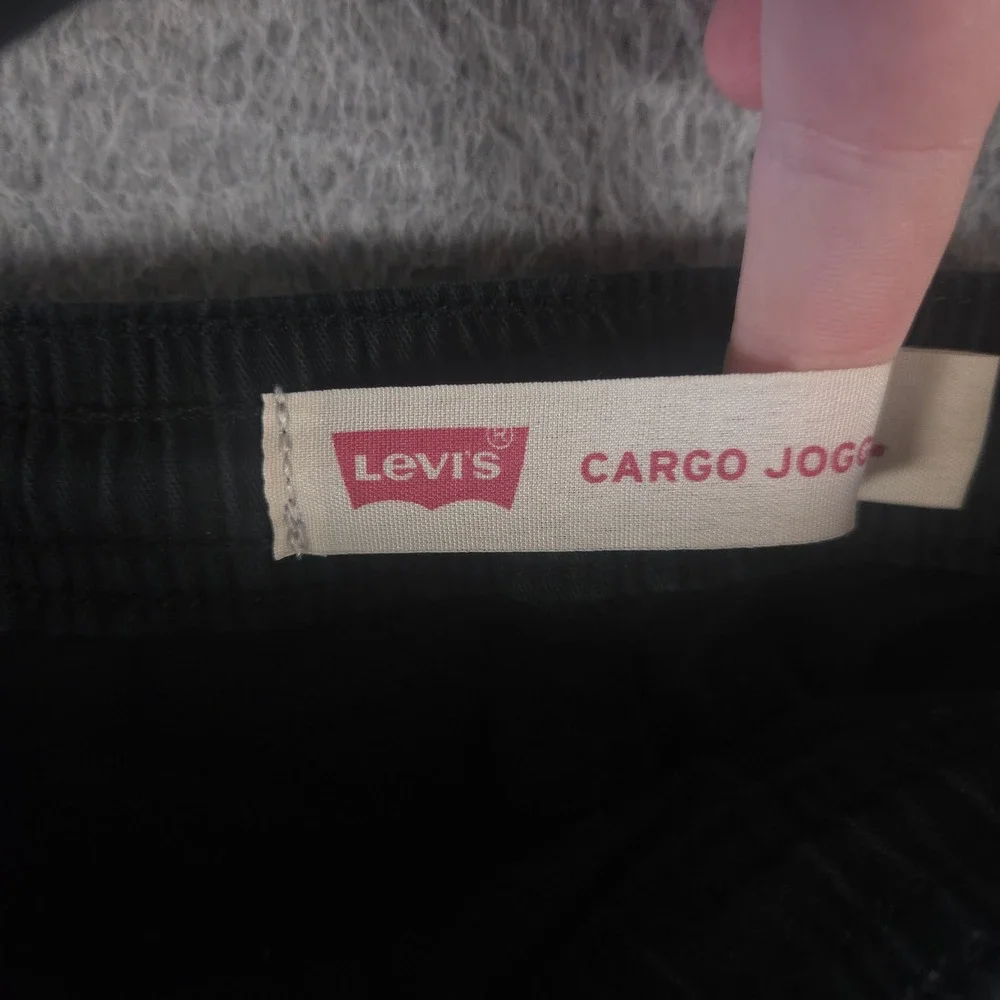 Levi's Pants Kids Size Large Black Cargo Jogger Cotton Stretch Utility Trousers